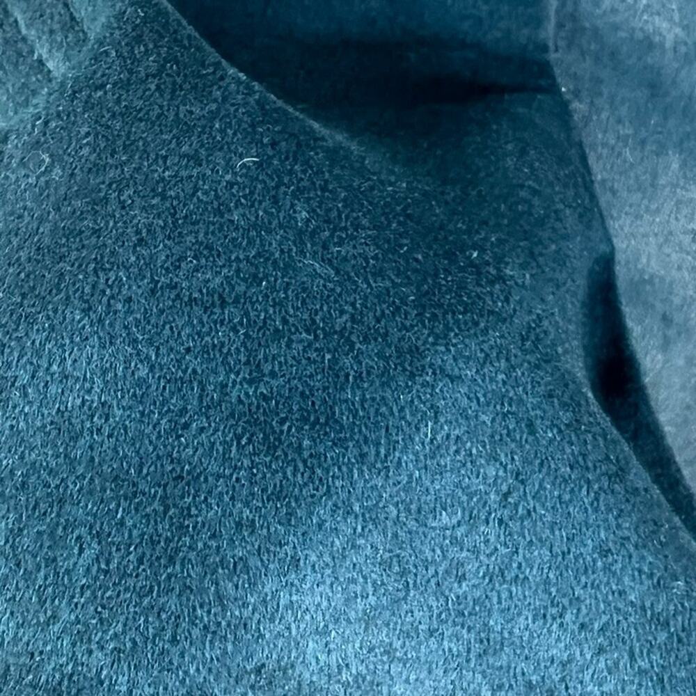 May Lai Co Overcoat Womens S-M Blue Wool Single Breasted Two Button Notch Lapel - Picture 7 of 16